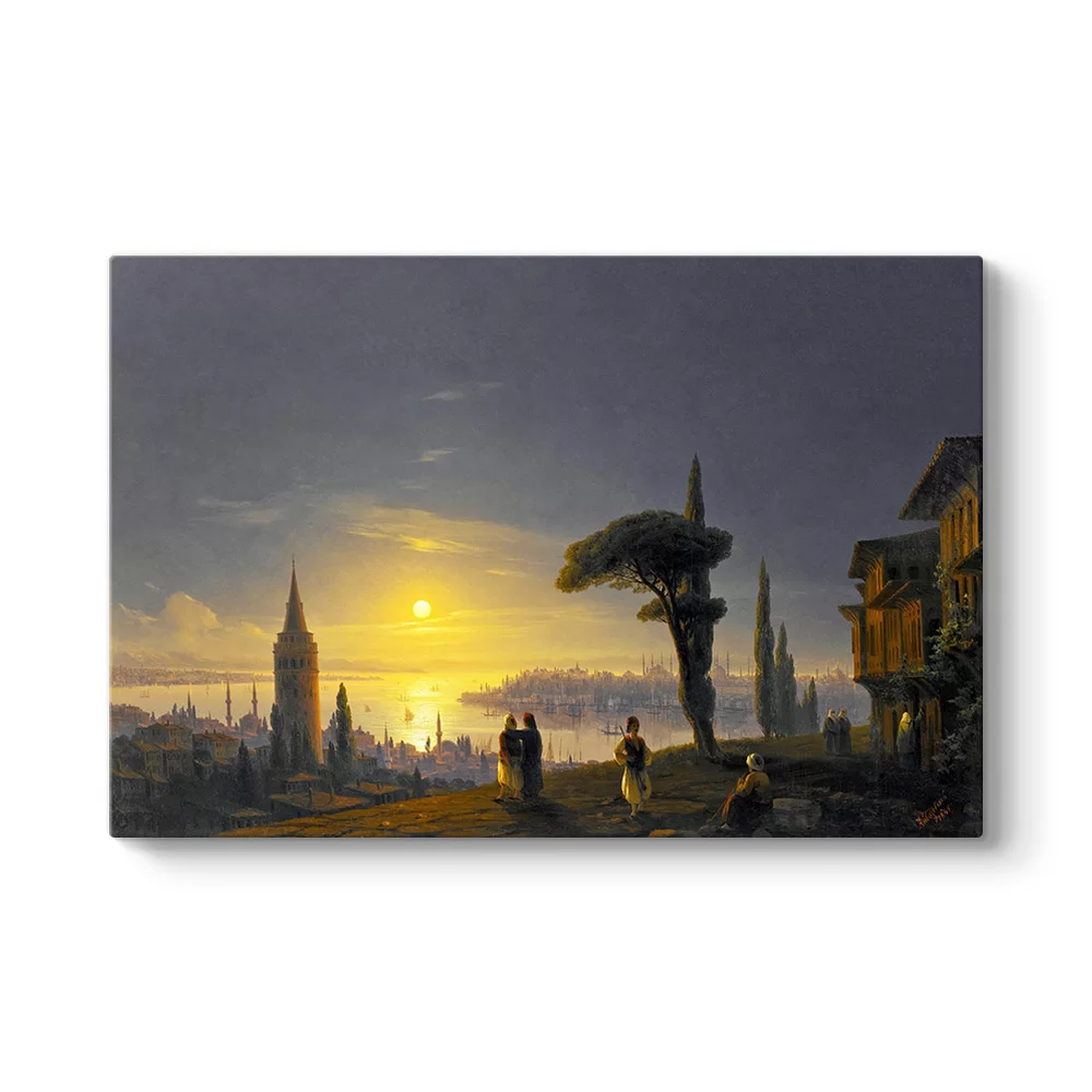 İvan Ayvazovski - Galata Kulesi Tablosu - Model 1